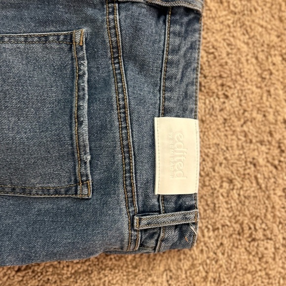 Edited by Remi Bader Denim Midi Skirt with Side Slit size 8 - Picture 11 of 15